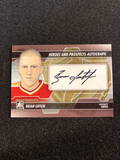2014 In the Game Used BRIAN LEETCH Heroes And Prospects Auto #A-BL Sp