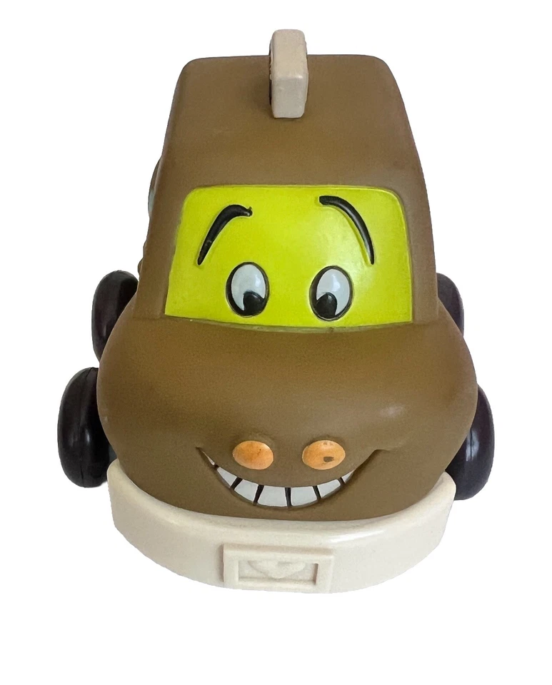 Pull-Back Taxi Car Green Vehicle Just B. Wheeee-ls Developmental Toy Kids - Image 1 of 4