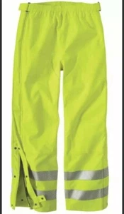 Carhartt Men's High Visibility Class 3 Waterproof Pants 100497 Yellow 2XL *Read - Picture 1 of 9