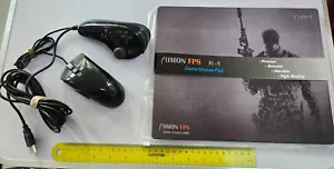 SONY PLAYSTATION 3 PS3 SPLITFISH FRAG FX PIRANHA CONTROLLER MOUSE FPS USB Mat Pa - Picture 1 of 5