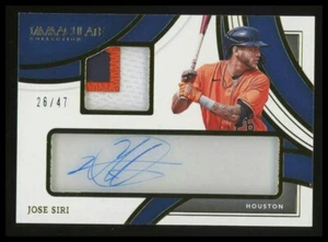 Jose Siri 2022 Immaculate Collectiion #32 Clear Prime Rookie Patch Auto RPA /47 - Picture 1 of 2