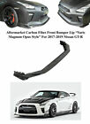 Aftermarket "Varis Style" Carbon Fiber Lower Lip For 2017-19 Nissan Gtr Gt-R R35