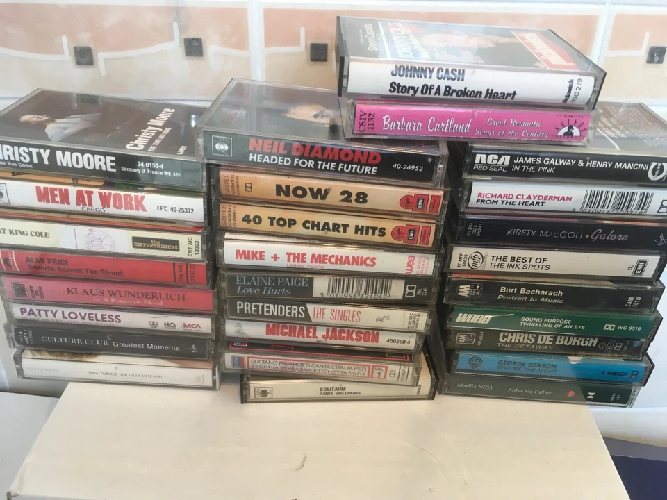 Cassette Tapes Albums-Lot 6-Jazz Pop Rock Country Blues Funk Folk-70's 80's 90's - Image 1 of 1