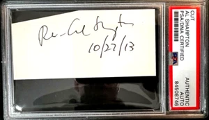 AL SHARPTON SIGNED AUTOGRAPHED CUT PHOTO CIVIL RIGHTS ACTIVIST PSA SLABBED COA - Picture 1 of 1