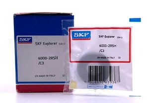NUEVO RODAMIENTO RÍGIDO DE BOLAS SKF 6000 2RSH, GOMA SELLADA 10x26x8 mm - Imagen 1 de 3