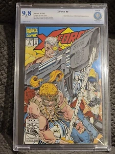 X-Force #9 Rob Liefeld Cover Marvel Comics 1992 CBCS 9.8 mit Vintage Style Label - Bild 1 von 5