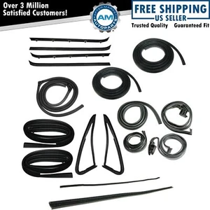 Complete Weatherstrip Kit 18 Piece Set for GMC Jimmy Chevy K5 Blazer Fullsize - Picture 1 of 12