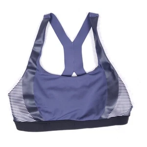 Reggiseno sportivo Allyson Felix Athleta barriere di rottura racerback blu a righe S - Foto 1 di 5