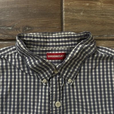 Camisa Union Bay Para Hombres XXLarge Azul Guinga Cuadros Causal Grunge Oficina Y2K Foto 1 de 4