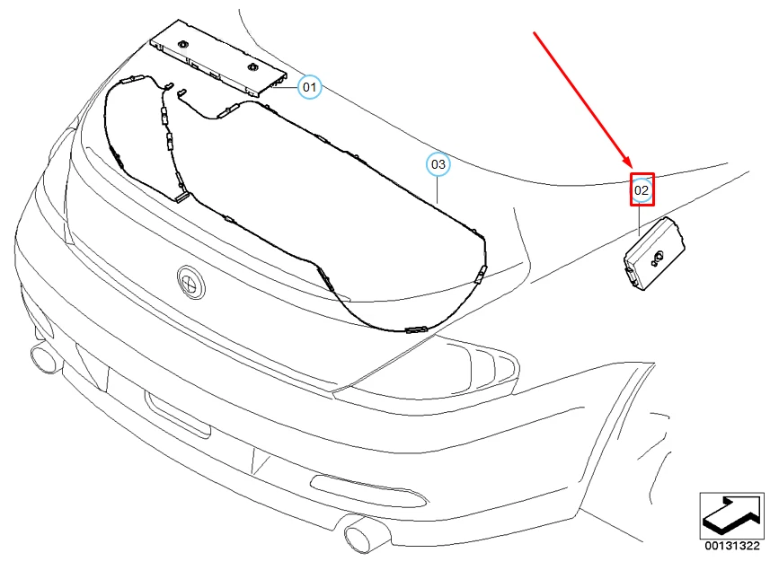 BMW 6 Cabriolet E64 Module de filtre de suppression d'antenne 65209167117 neuf - Immagine 1 di 3