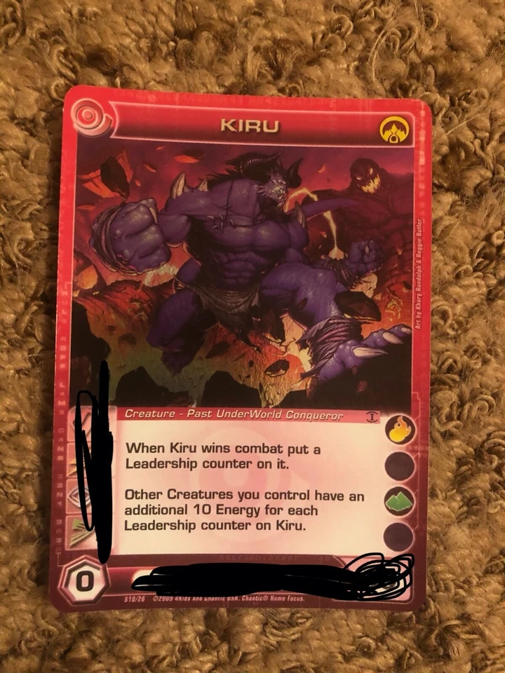 KIRU Rare Foil Chaotic Card - Unused Code Random Stats - Image 1 of 1