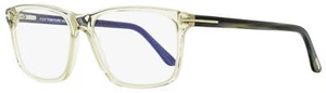 Tom Ford Rectangular Eyeglasses TF5479B 020 Transparent Gray/Gray Horn 56mm FT54 - Picture 1 of 2