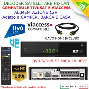 Decoder Satellitare e Terrestre Compatibile Tivusat Tivu Sat Tessera Non Inclusa - Foto 1 di 10
