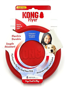 Kong Flexible Flyer Durable Rubber Small 7.5 Inch Frisbee Dog Fetch Toy