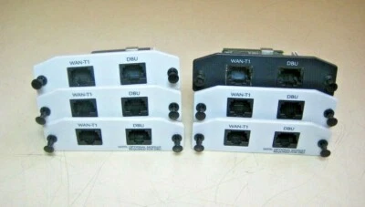 6X: ADTRAN 1202862L1 WAN-T1 DBU ADAPTER CARD + 6X: CONSOLE ADAPTER - Image 1 of 4