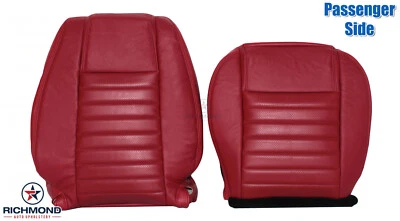 2005 - 2009 年福特野马 V8 GT - 乘客侧完整皮革座椅套红色 — 第 1/4 张图片