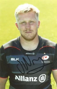 SARACENS RUGBY UNION: JACKSON WRAY SIGNED 6x4 PORTRAIT PHOTO+COA - Picture 1 of 1