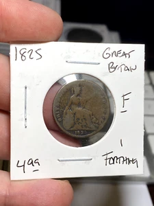 1825 Great Britain Farthing - Picture 1 of 2