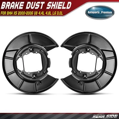 2x Protetor contra poeira de freio traseiro esquerdo e direito para BMW X5 2000-2006 E53 V8 4.4L 4.8L L6 - Imagem 1 de 4