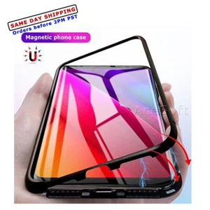 Magnetic Adsorption Tempered Glass Cover Case for Samsung Galaxy S9+ Plus G965U - Picture 1 of 1