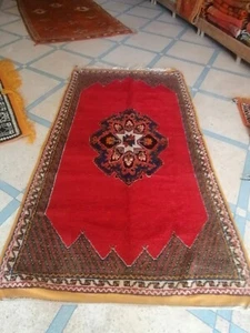 Rug Vintage Authentic Berber Carpet Moroccan Handmade Rug Wool Area Rug C - Picture 1 of 7
