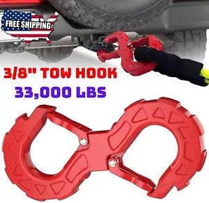 3/8" Tow Hook, G80 Heavy-Duty Winch Hook for Off-Road Recovery, 33,000 lbs - Picture 1 of 7
