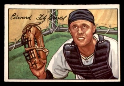 1952 Bowman Baseball #180 Eddie FitzGerald EX *h1 - Image 1 of 2