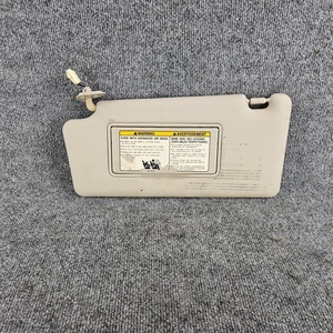 2008-2015 Nissan Rogue Sun Visor Driver Side BEIGE Vinyl Left OEM W/ Light - Picture 1 of 9