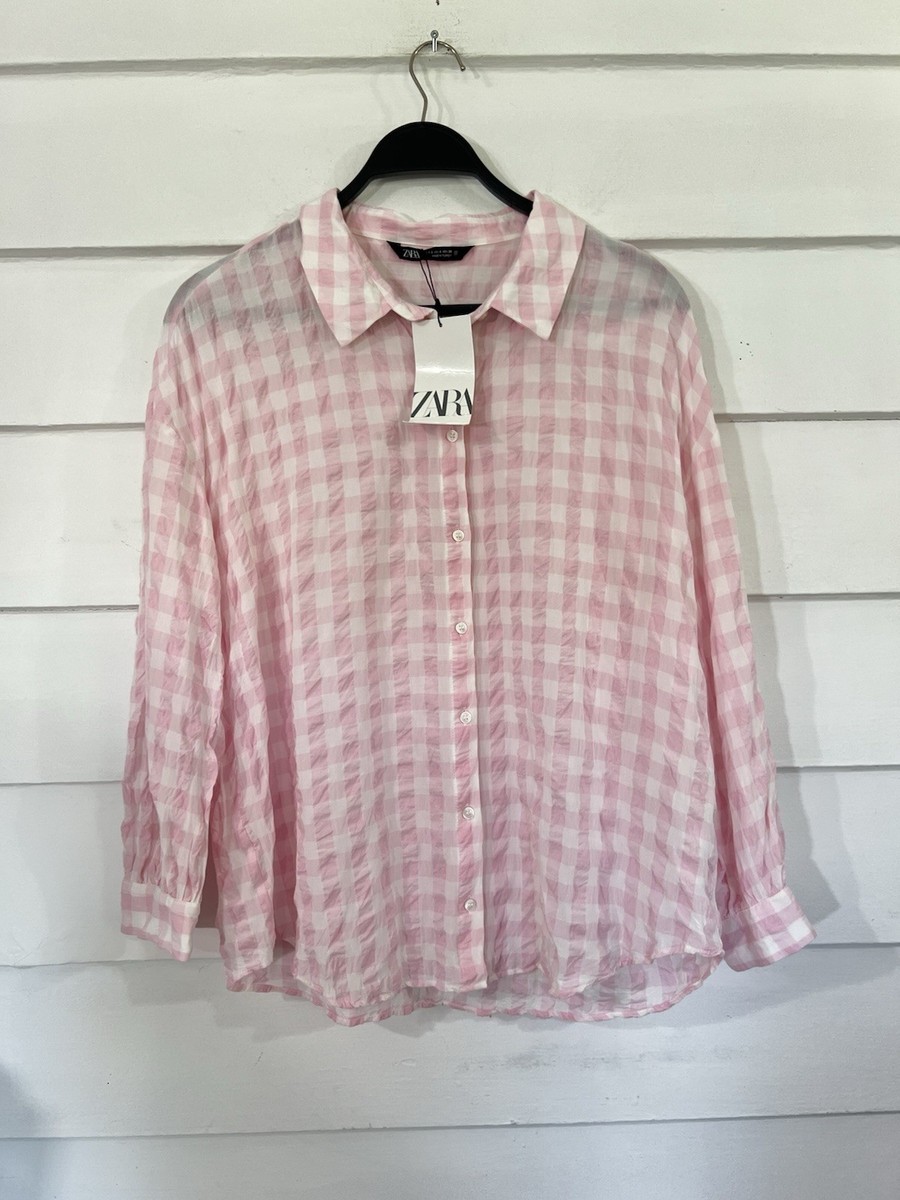 Camisas De Zara Ponibles Camisa ZARA De Mezcla De Algodón Estilo Oxford  Mujer Camisetas De