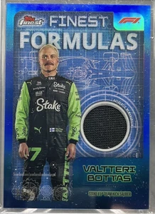 2024 Topps Finest Formula 1 F1 Valtteri Bottas Formulas Relic Blue 69/75 #FF-BOT - Bild 1 von 2