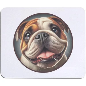 'Smiling Bulldog' Mouse Mat / Desk Pad (MO00035998) - Afbeelding 1 van 2