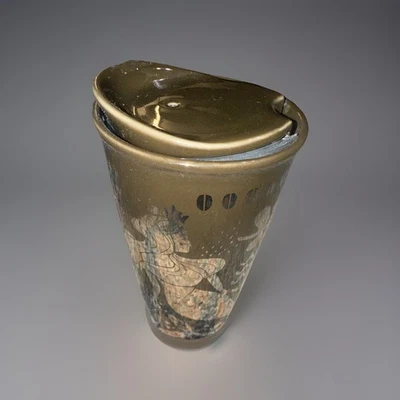 Nuevo Starbucks Cofee 2017 plata sirena cerámica vaso taza de viaje raro Foto 1 de 4