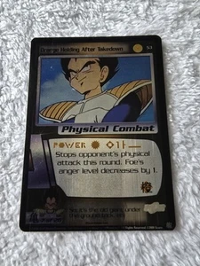 DBZ Dragon Ball Z FOIL Orange Holding After Takedown 53 CCG Limited Saiyan Saga - Picture 1 of 5