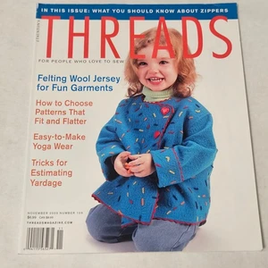 Threads Magazine November 2003 Number 109 Felting Wool Jersey for Fun Garments - Picture 1 of 4