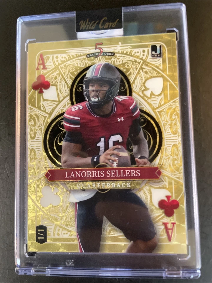 2024 Wild Card Draw Five Card / VENDEDORES LANORRIS ¡¡¡Oro 1/1!!! Gamecocks Foto 1 de 2