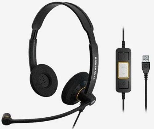 Sennheiser SC 60 USB ML - Call Center - headset - on-ear - wired - black with or - Image 1 of 1
