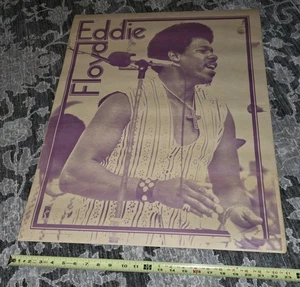 EDDIE FLOYD Vtg ORIGINAL PRINTING STAX RECORDS PROMO POSTER RHYTHM & BLUES SOUL - Picture 1 of 3