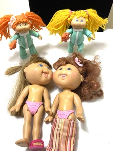 2 2008 Cabbage Patch Little sprout and 2 1984 mini toy Dolls - Picture 1 of 3