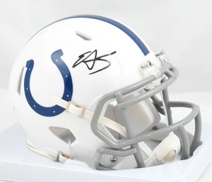 Edgerrin James Autographed Indianapolis Colts Speed Mini Helmet- Beckett W Holo - Picture 1 of 3