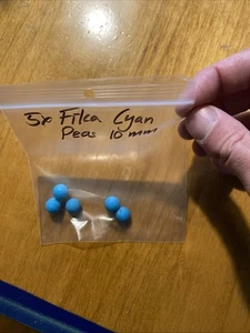 Carlson’s Fika Peas (Three Shell Game, 10 mm, Cyan Peas) - Picture 1 of 1