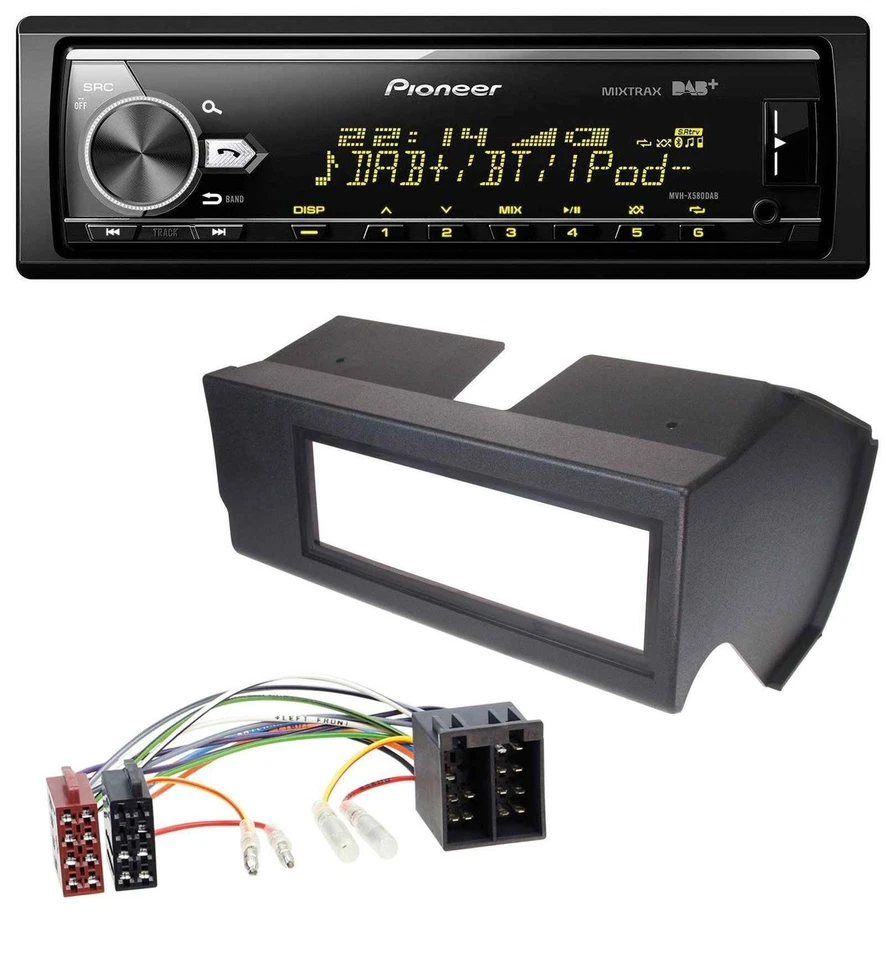 Pioneer Bluetooth USB DAB MP3 Autoradio für Fiat Panda (bis 2002) - schwarz - Bild 1 von 4