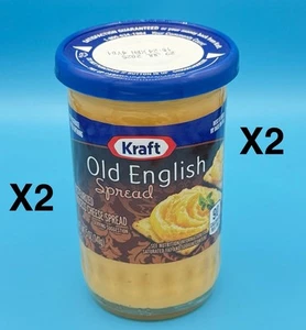 (2) Frascos de queso inglés antiguo Kraft de 5 oz exp. 07/2025 Lote de 2 - Imagen 1 de 4