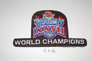 Super Bowl XXVII (27) Dallas Cowboys Weltmeister 3 3/4" Logo Aufnäher Fußball - Bild 1 von 1