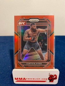 2023 Panini Prizm UFC CURTIS BLAYDES #135 RED PRIZM #/199