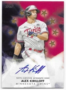 2024 Topps Series 1 Baseball Stars Auto Gold Alex Kirilloff #22/50 BSA-AK Twins - Picture 1 of 2