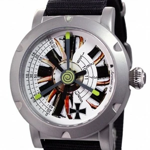 German Mechanical double Propeller Commemoration watch Jagdstaffel 37 1.WW A1397 - Picture 1 of 5