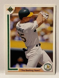 1991 Upper Deck Mark McGwire The Bashing Years Oakland Athletics A's Card #656 - Picture 1 of 12