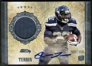 2012 Topps Five Star #182 Robert Turbin Seahawks Jersey Auto #/300 (ref 21207) - Picture 1 of 1