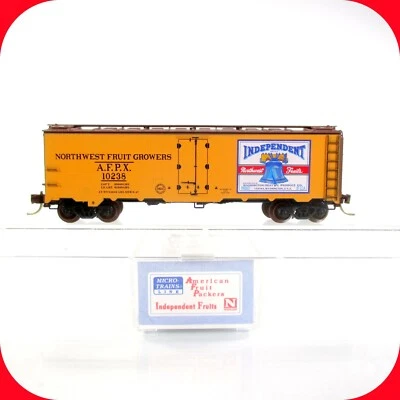 N Scale *INDEPENDENT FRUITS* Reefer #03, AFPX #10238 -MICRO TRAINS, LOWELL SMITH - Image 1 of 4