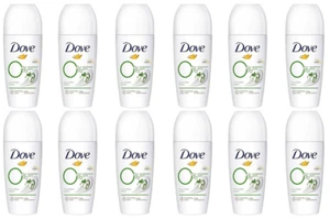 12x Dove Deodorant Roll-on Gurkenduft mit 1/4 Pflegecreme 0% Aluminiumsalze,50ml - Bild 1 von 1